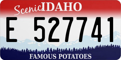 ID license plate E527741