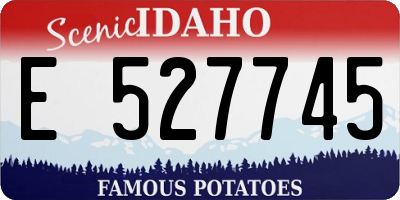ID license plate E527745