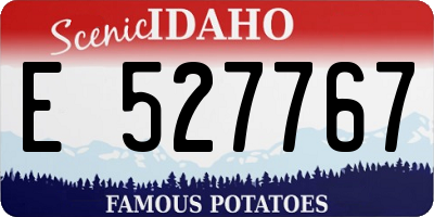 ID license plate E527767