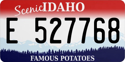 ID license plate E527768