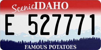 ID license plate E527771