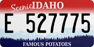 ID license plate E527775