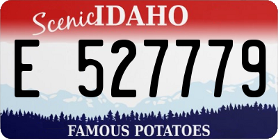 ID license plate E527779