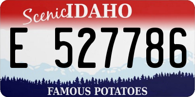 ID license plate E527786