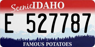 ID license plate E527787
