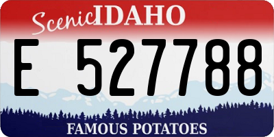 ID license plate E527788