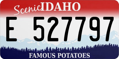ID license plate E527797