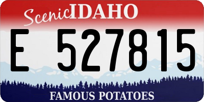 ID license plate E527815