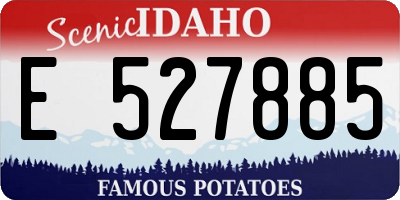 ID license plate E527885