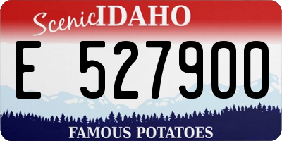 ID license plate E527900