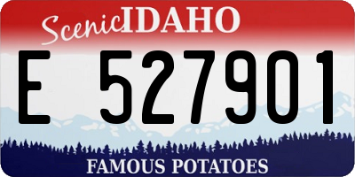 ID license plate E527901