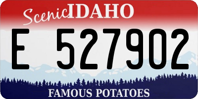 ID license plate E527902