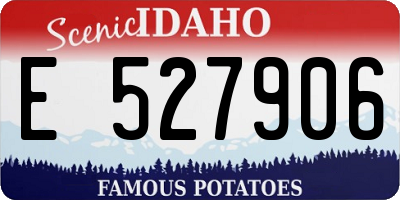 ID license plate E527906