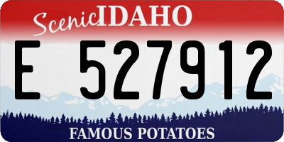 ID license plate E527912