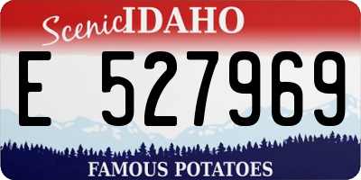 ID license plate E527969