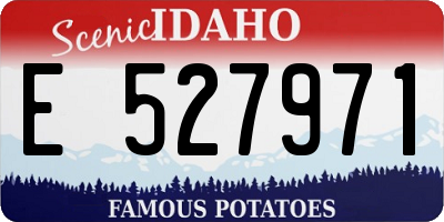 ID license plate E527971