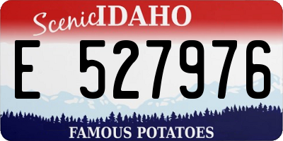 ID license plate E527976