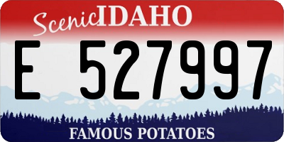 ID license plate E527997