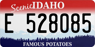 ID license plate E528085