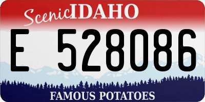 ID license plate E528086