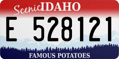 ID license plate E528121