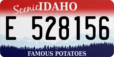 ID license plate E528156