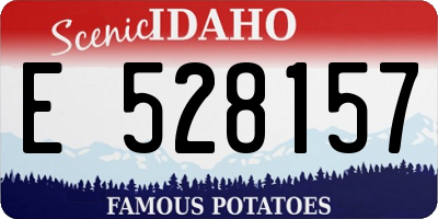 ID license plate E528157