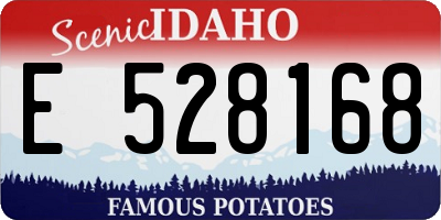 ID license plate E528168