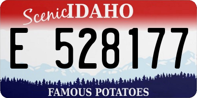 ID license plate E528177