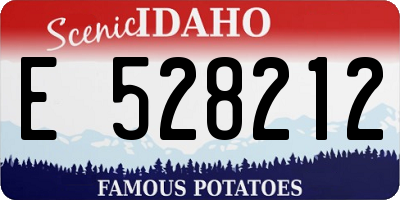 ID license plate E528212