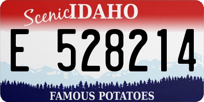 ID license plate E528214