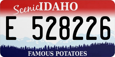 ID license plate E528226