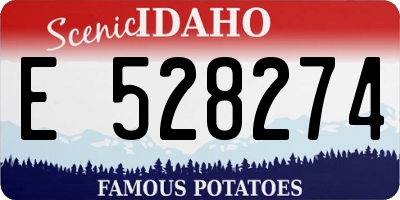 ID license plate E528274