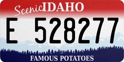 ID license plate E528277