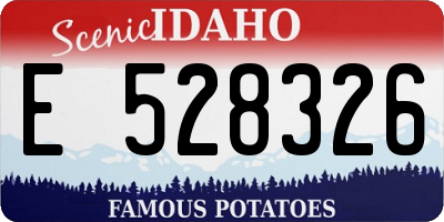 ID license plate E528326
