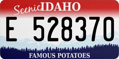 ID license plate E528370