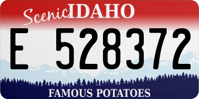ID license plate E528372
