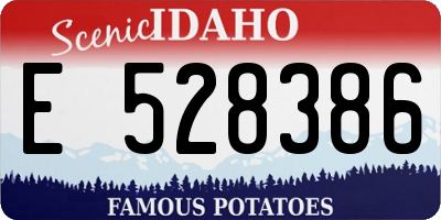 ID license plate E528386