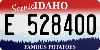 ID license plate E528400