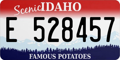 ID license plate E528457