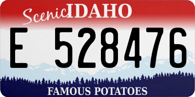 ID license plate E528476