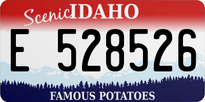 ID license plate E528526