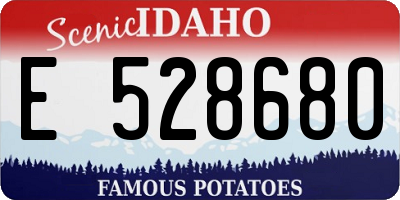 ID license plate E528680
