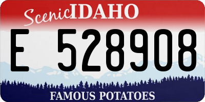 ID license plate E528908