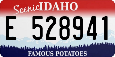 ID license plate E528941