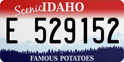 ID license plate E529152