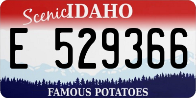 ID license plate E529366