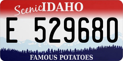 ID license plate E529680