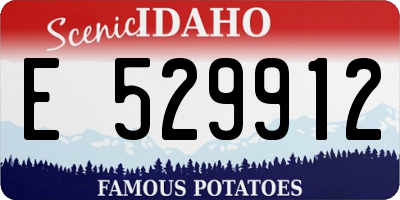 ID license plate E529912