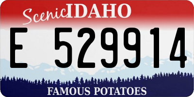ID license plate E529914